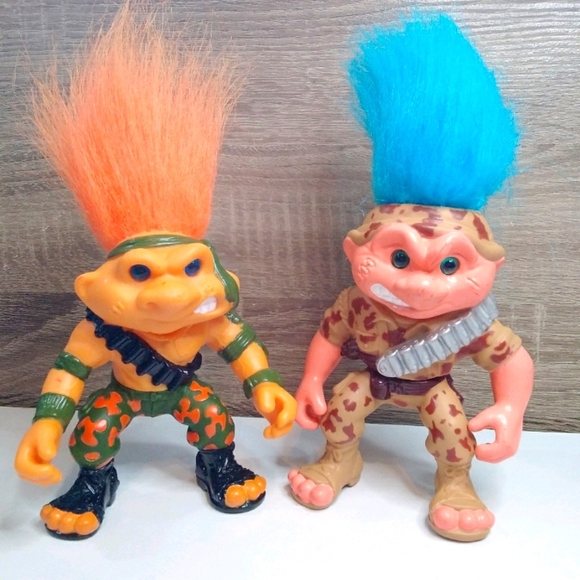 Hasbro Other - Vintage Battle Troll Dolls Hasbro action figures 90s toy